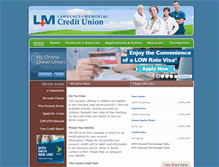 Tablet Screenshot of lmhospcu.com